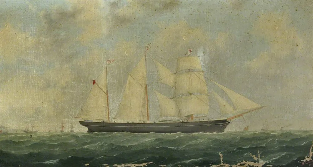 The barquentine Emily Smeed