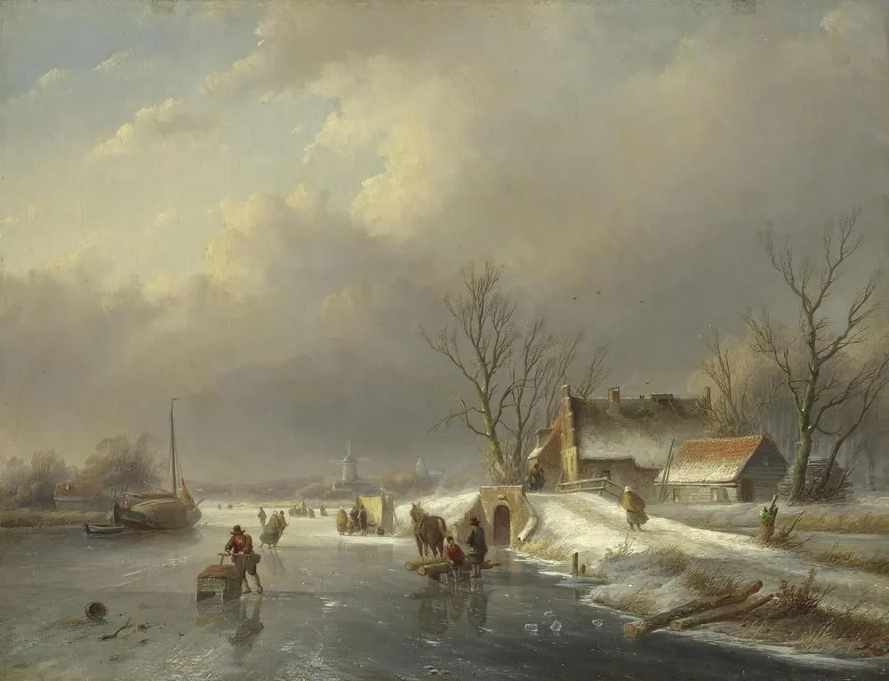 Winter Landscape, Jan Jacob Spohler