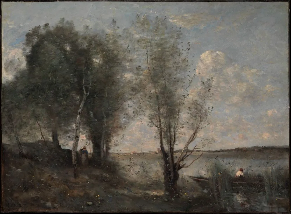 Boatman among the Reeds, Jean-Baptiste Camille Corot