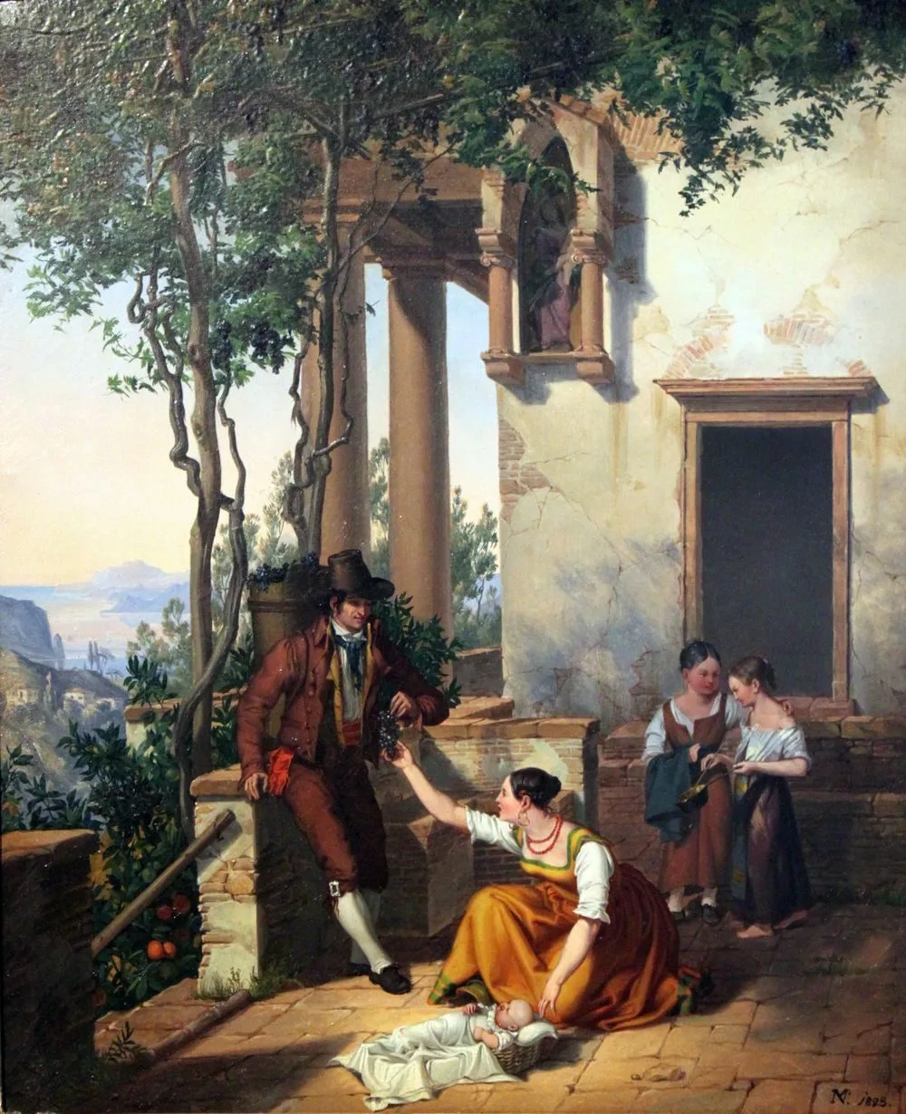 Scene from the Italian folk life, Michael Neher