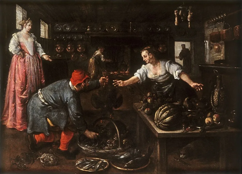 Kitchen Interior, Dirck de Vries