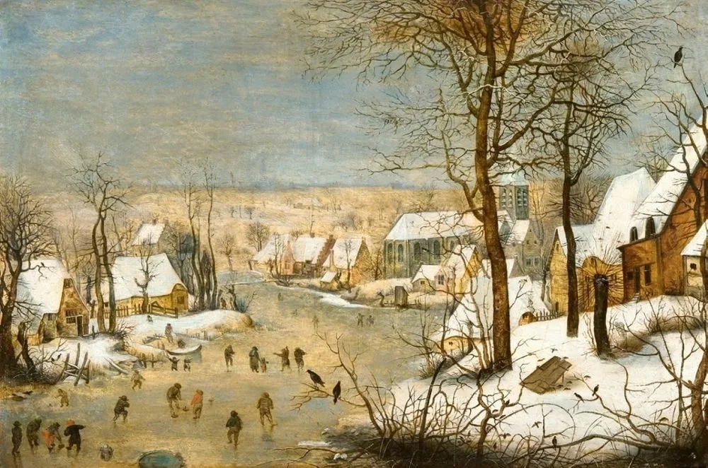 Winter Landscape with a Bird-trap, Pieter Brueghel the Younger