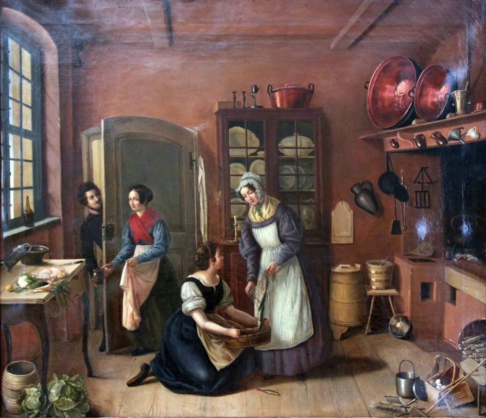 Inside of a Berlin cuisine