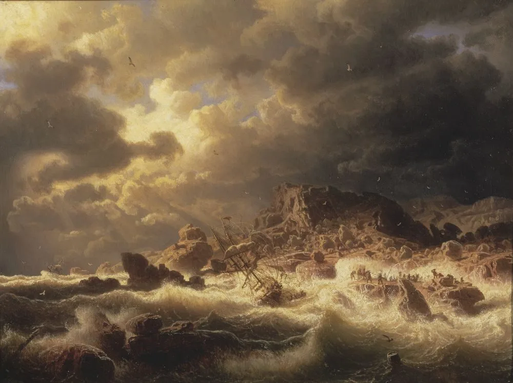 Gale on the Bohuslän Coast, Marcus Larson