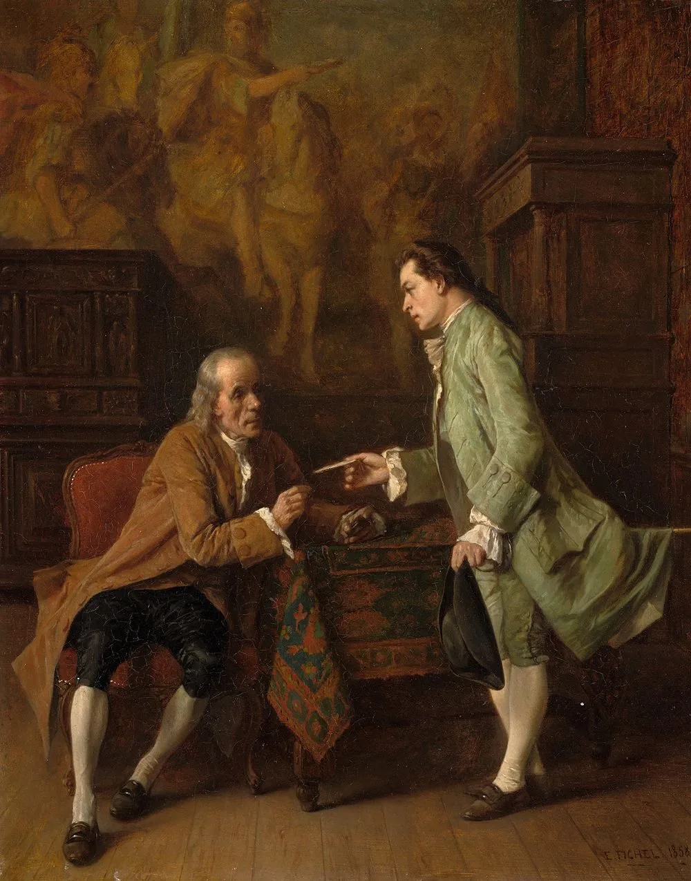 Letter of recommendation, Eugène Fichel