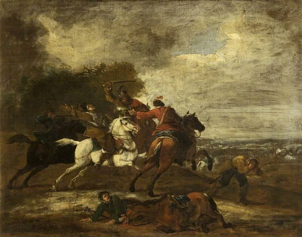 Travellers attacked by Robbers, Benjamin Barker