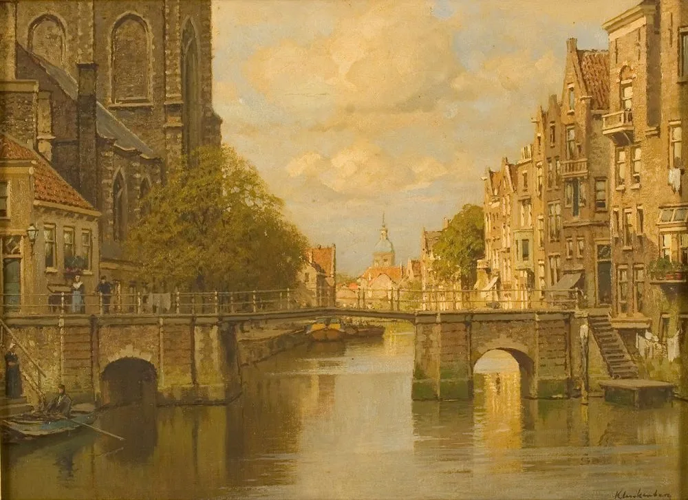De voorstraathaven bij de Grote Kerk te Dordrecht, Johannes Christiaan Karel Klinkenberg