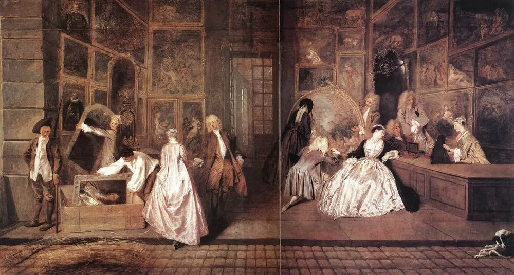 The Shop Sign of Gersaint, Jean-Antoine Watteau