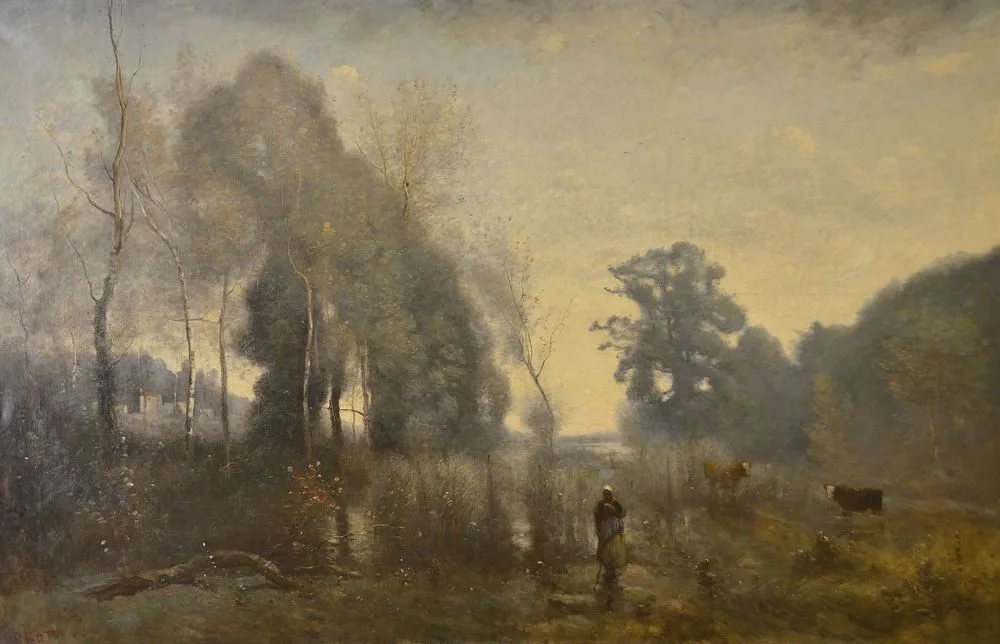 Morning in Ville-d’Avray, Jean-Baptiste Camille Corot