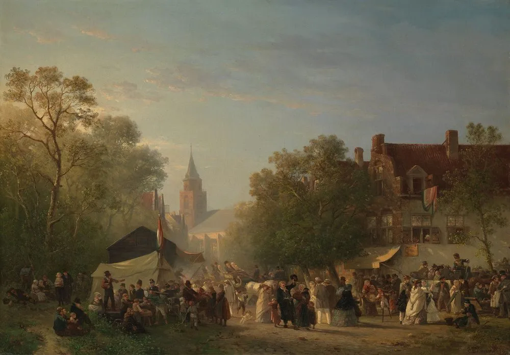 Kermis te Scheveningen, Solomon Leonard Verveer