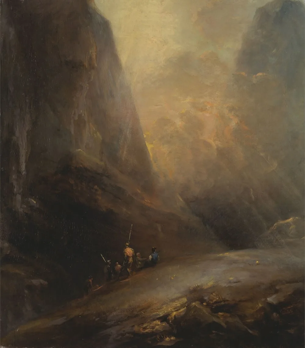 Mountain Landscape with Banditti, Elias Martin