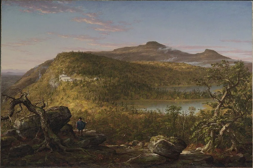 A View of the Two Lakes and Mountain House, Catskill Mountains, Morning, Thomas Cole