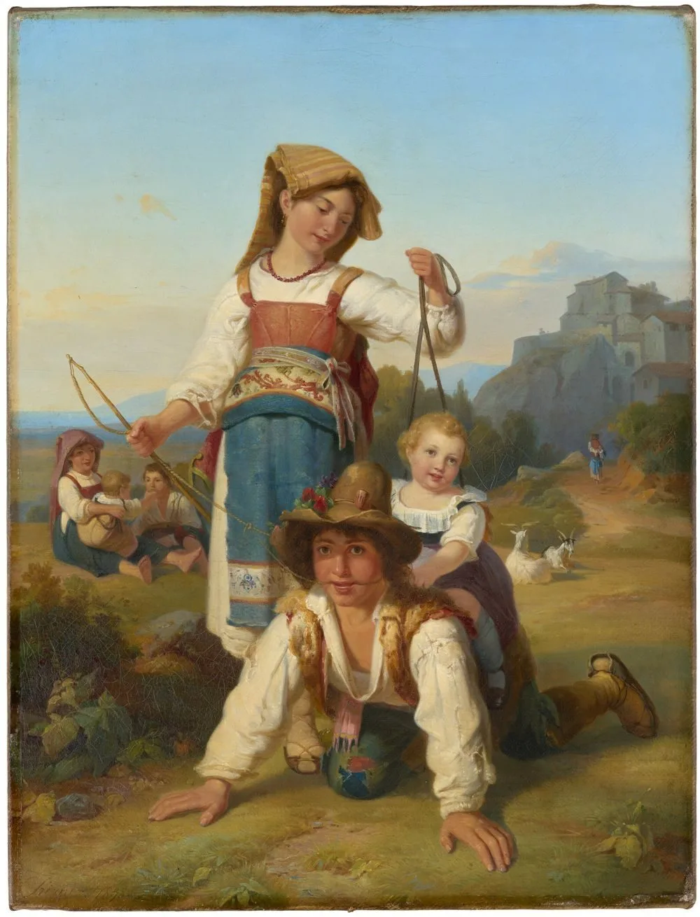 Children at play, Johann Baptist Kirner