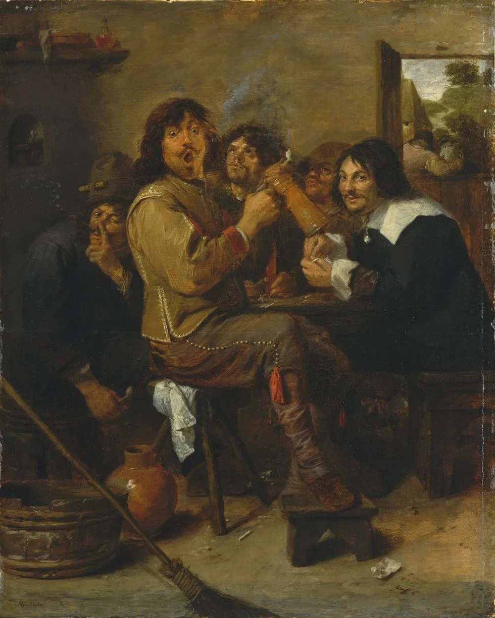 The Smokers by Adriaen Brouwer, Adriaen Brouwer