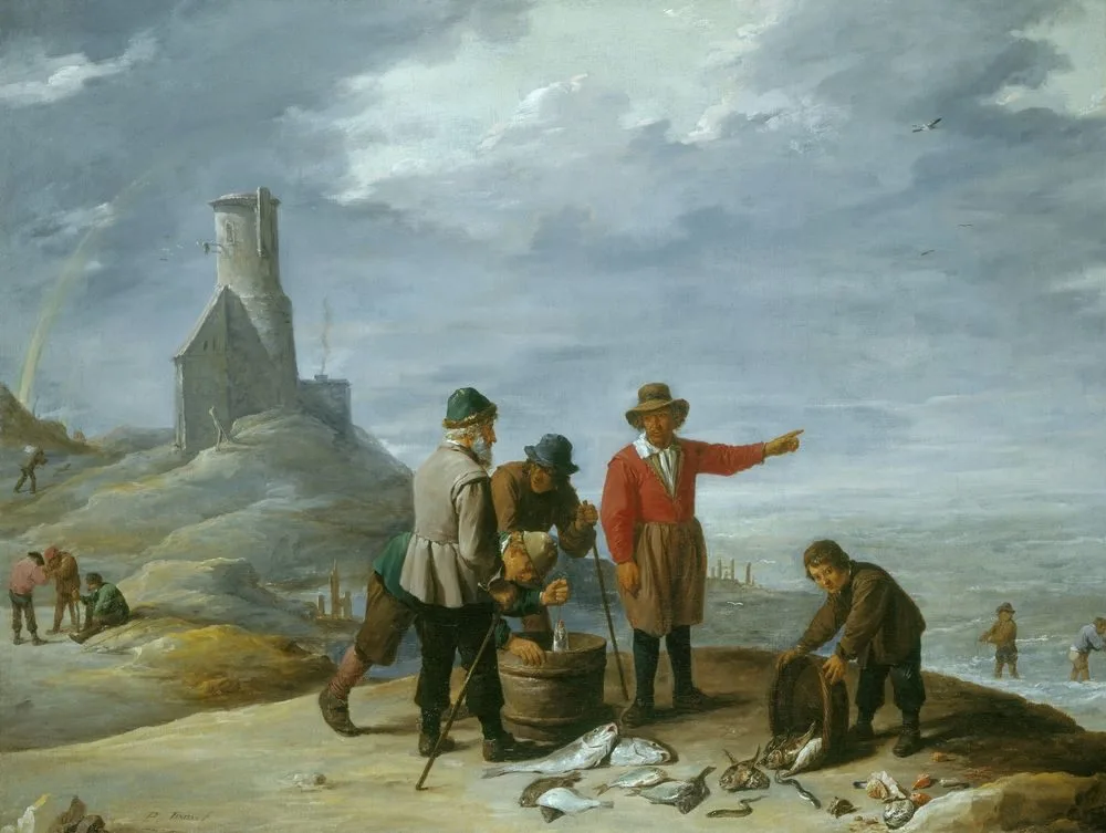 Fishermen on the Sea-shore, David Teniers the Younger