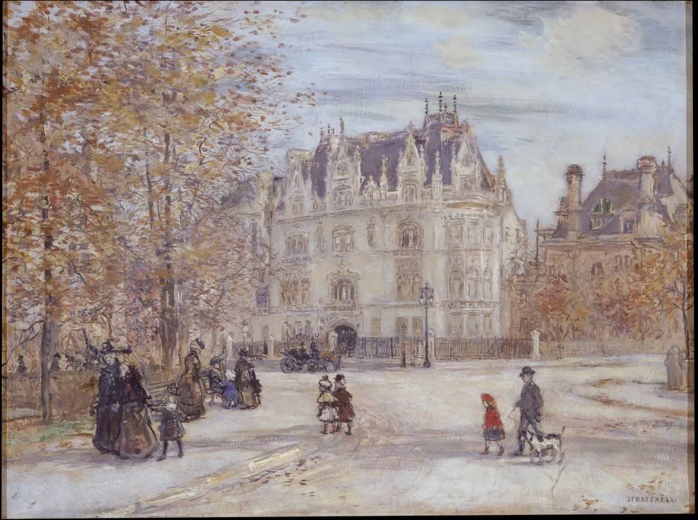 The Fletcher Mansion, New York City, Jean-François Raffaëlli