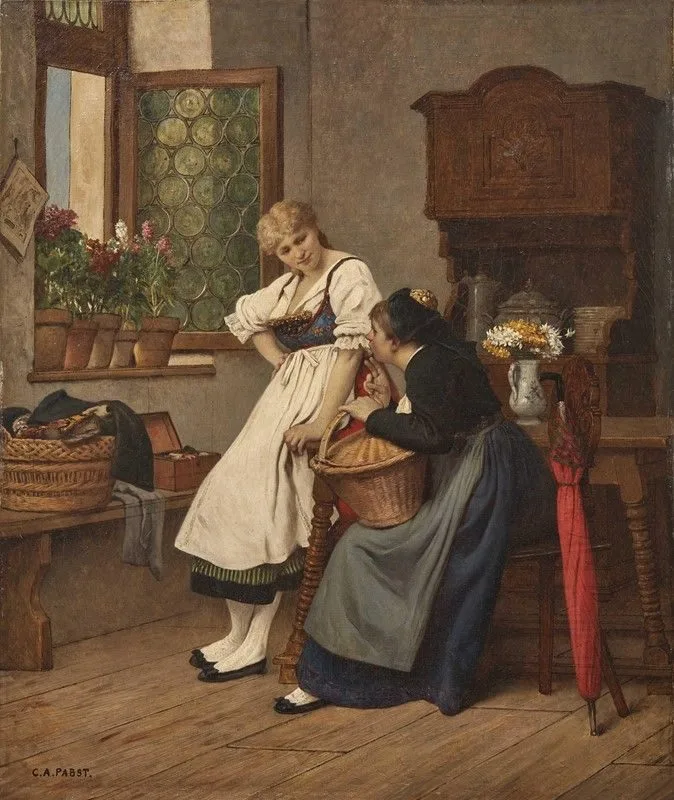 Gossiping, Camille Alfred Pabst