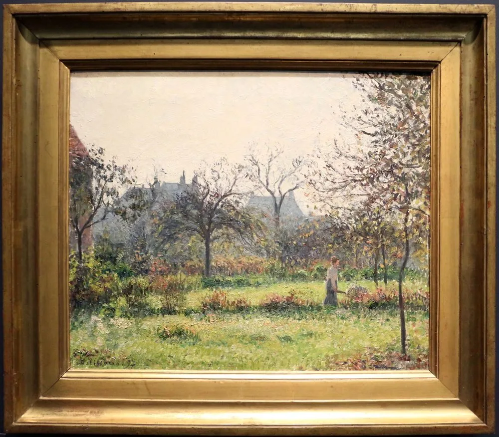 Morning Sun, Autumn, Camille Pissarro