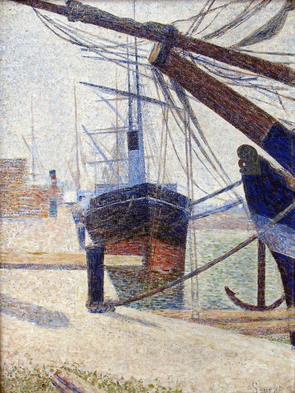 Corner of the harbour, Honfleur, Georges Seurat