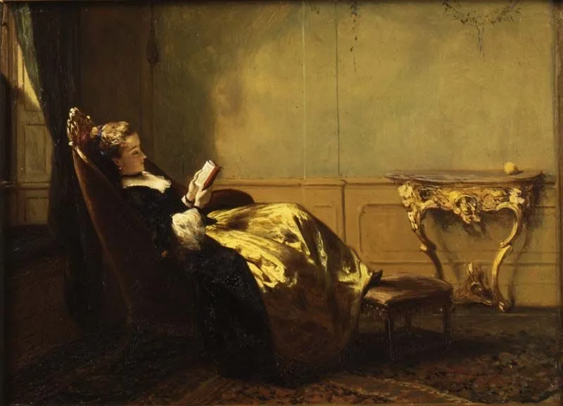 Reading lady, David Bles