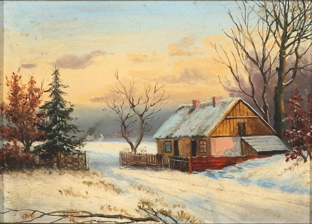 Winterscape, Otto Bache