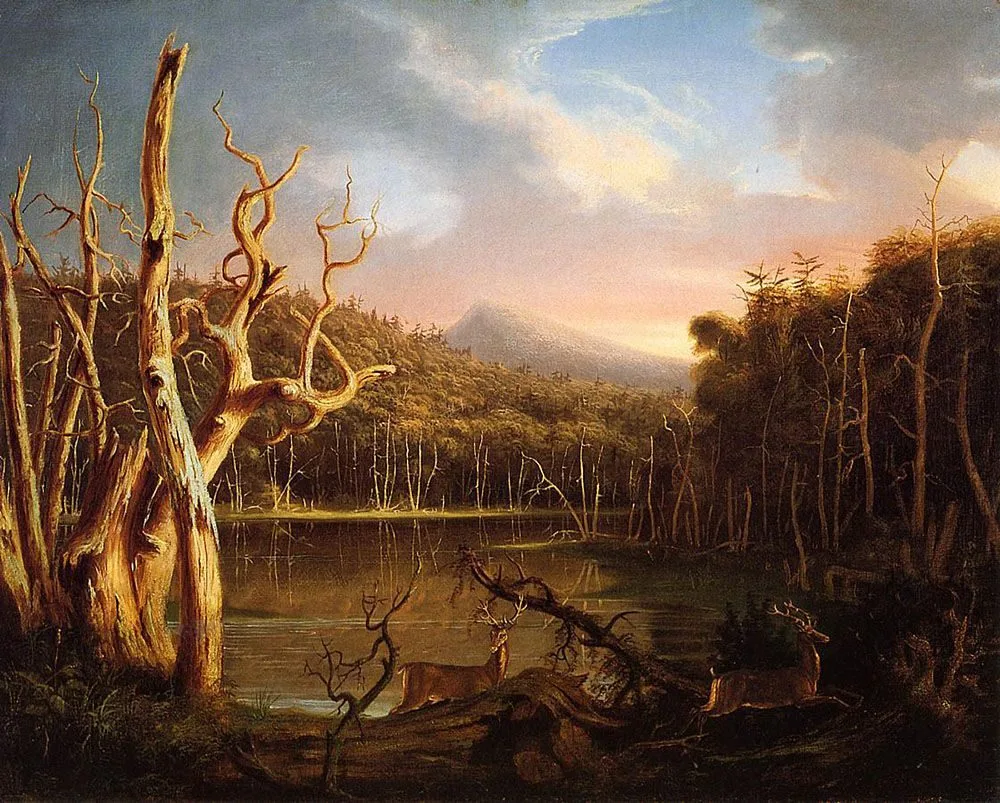 Lake with Dead Trees (Catskill), Thomas Cole