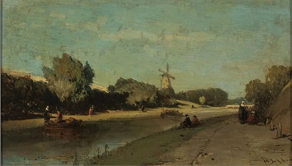 Landscape with a Channel, Johannes Bosboom