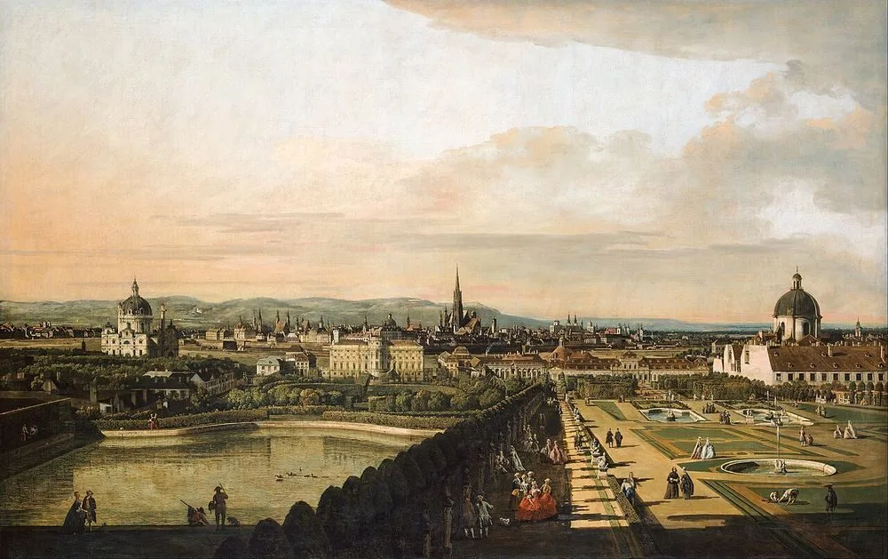 View of Vienna from the Belvedere, Bernardo Bellotto