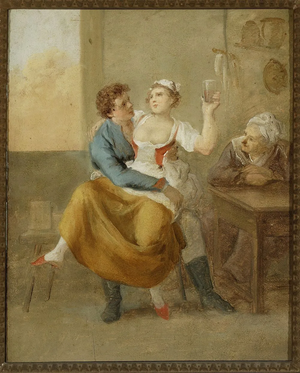 Scene at the inn., Aleksander Orłowski