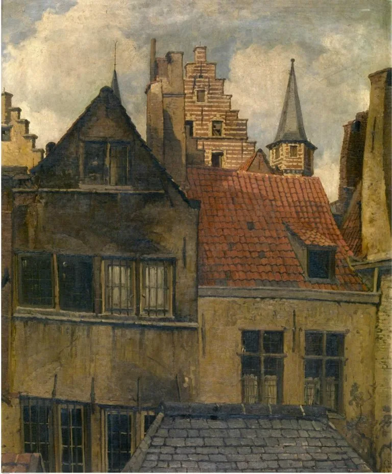 The Vleeshuis and old houses, Hendrik Frans Schaefels