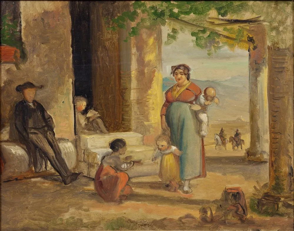 Child learning to walk, Wilhelm Marstrand
