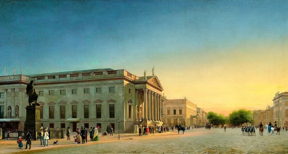 A View of the Opera and Unter den Linden, Berlin, Eduard Gaertner