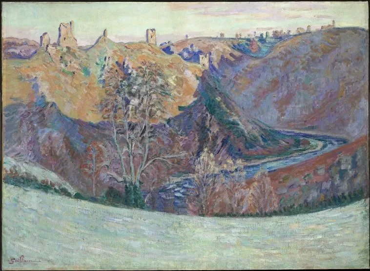Crozant, les ruines côté de la Creuse, le matin, Armand Guillaumin