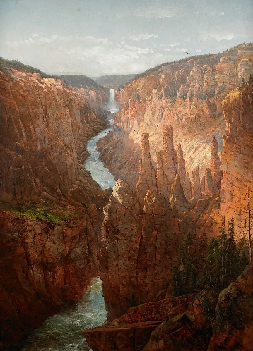 Grand Canyon, Yellowstone River, Wyoming, William Louis Sonntag, Sr.