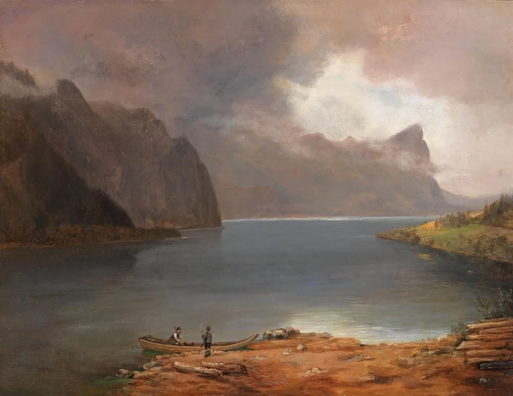 Partie am Mondsee, August Schaeffer von Wienwald