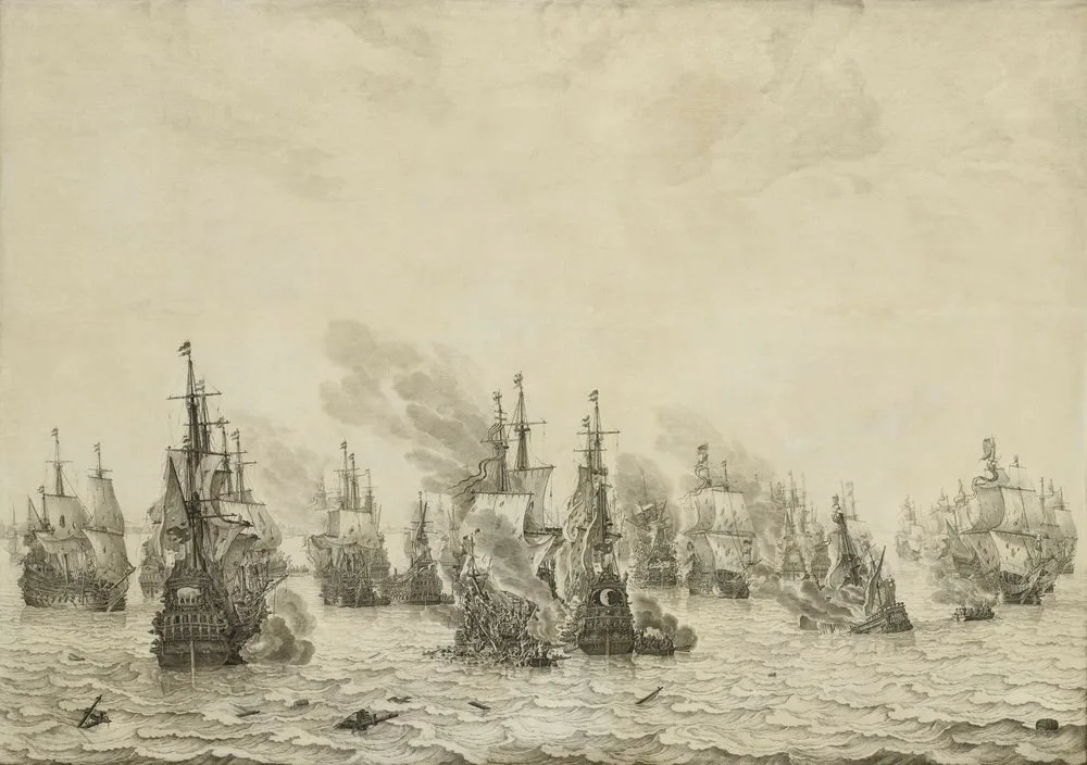 The Batlle of Livorno, 14 March 1653: episode from the First Anglo-Dutch War (1652-54)