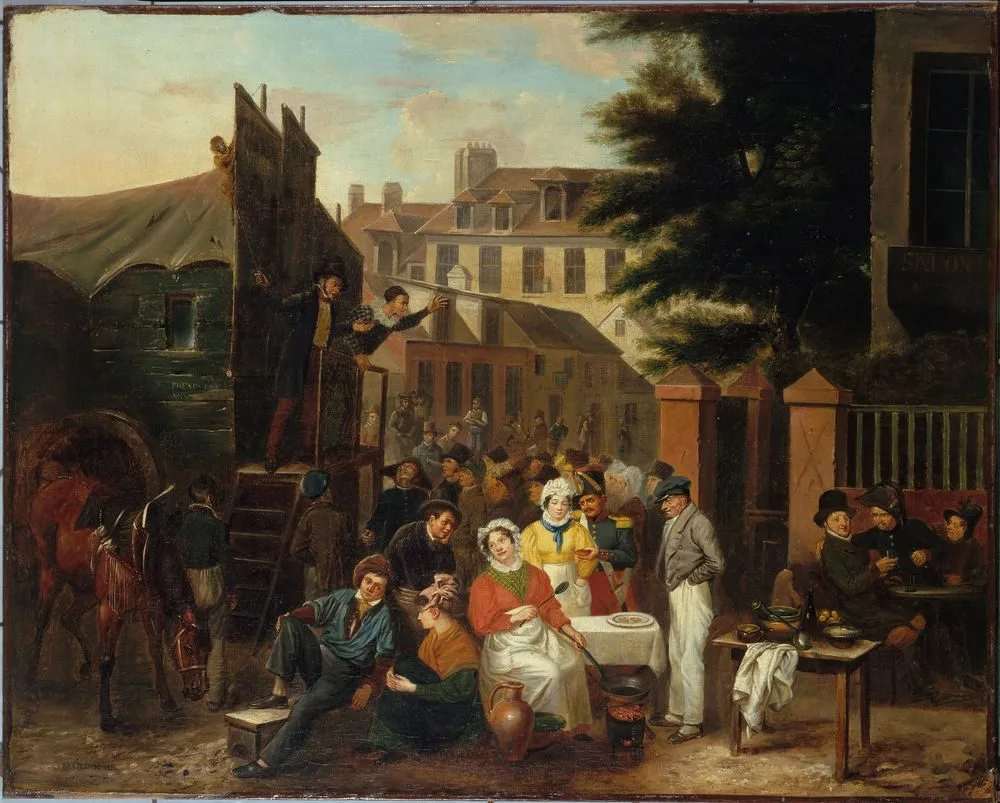 Parade foraine, Desire Adelaide Charles Maignen de Sainte-Marie