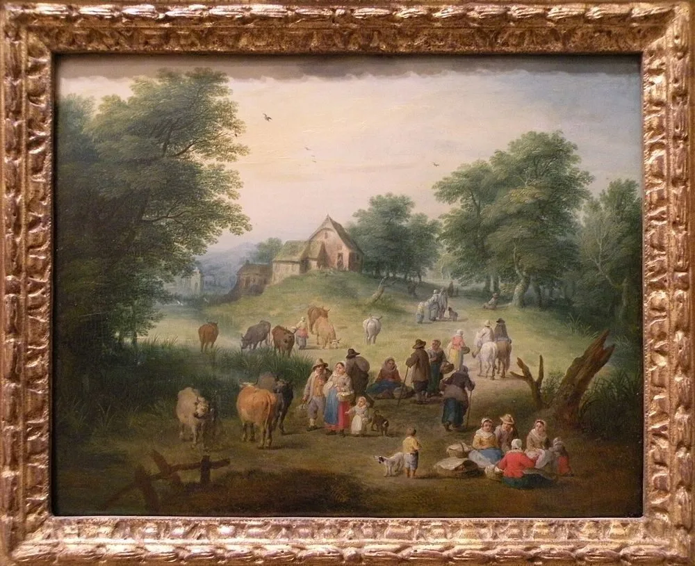 Scène champêtre, Théobald Michau