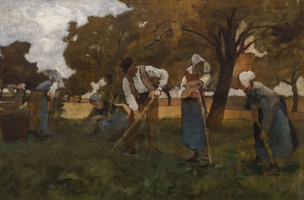 Hoeing White Beats in Picardy, study