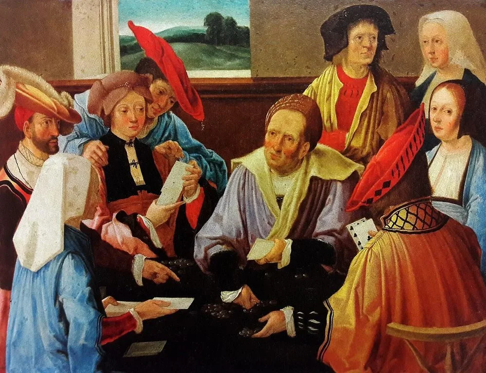 Card players.