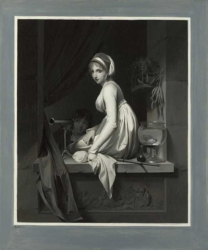 A Girl at a Window, Louis-Léopold Boilly