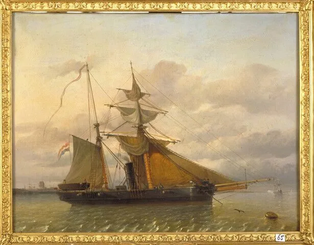 Het schroefstoomschip 4e klasse Zr.Ms. Samarang