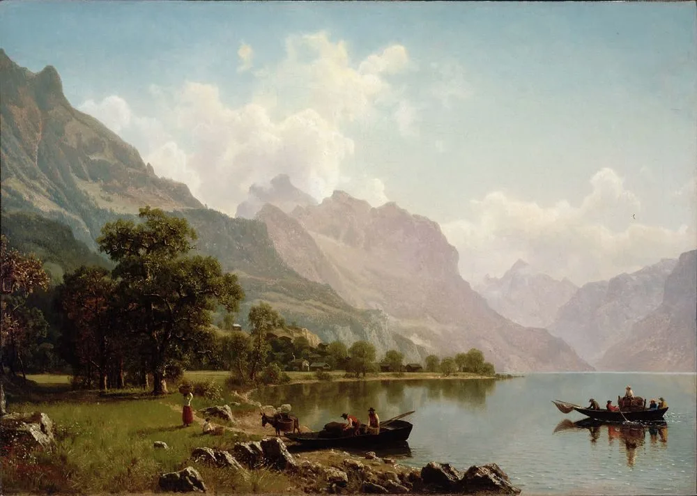 Swiss Mountain Scene, Albert Bierstadt