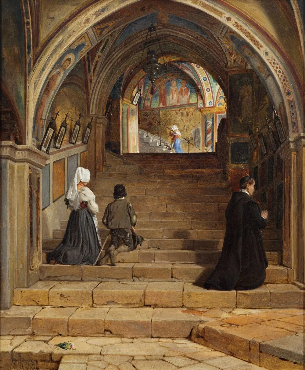 La Scala Santa at the Monastery San Benedetto near Subiaco, Jørgen Roed