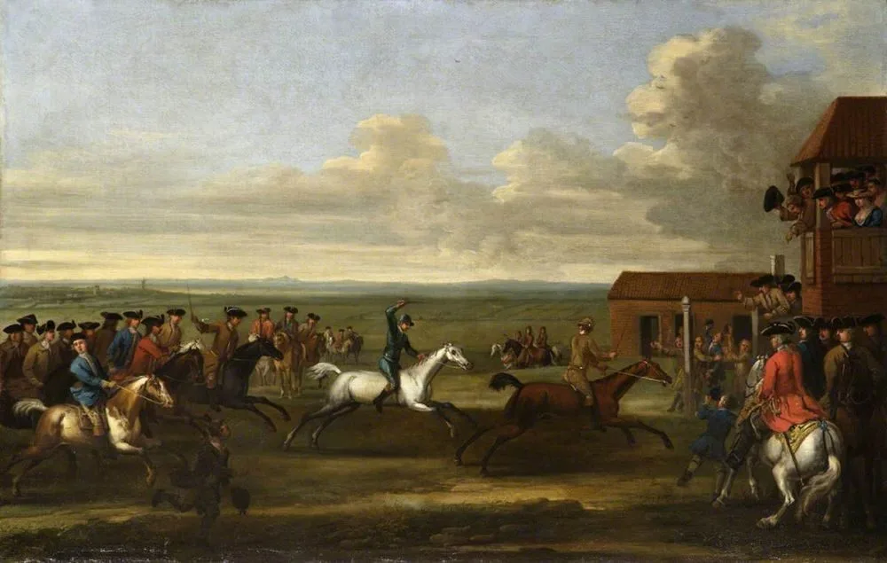 Horse Race at Newmarket (The Duke of Bolton’s ‘Bay Bolton’ defeating the Duke of Somerset’s Grey ‘Windham’ at Newmarket on either 12th November 1712 or 4th April 1713)
