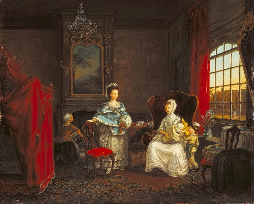 Interior of a House on the Dunne Bierkade, The Hague, Maria Margaretha la Fargue