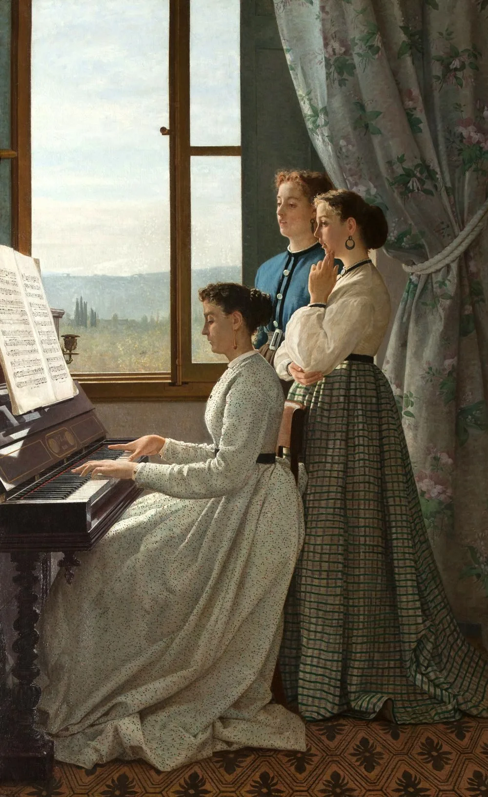 The singing of the folk song, Silvestro Lega