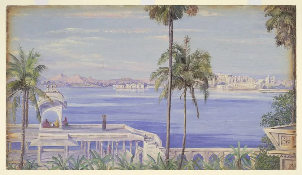 Udaipur from Island of Jagmandir. ‘1st Janr. 1879’, Marianne North