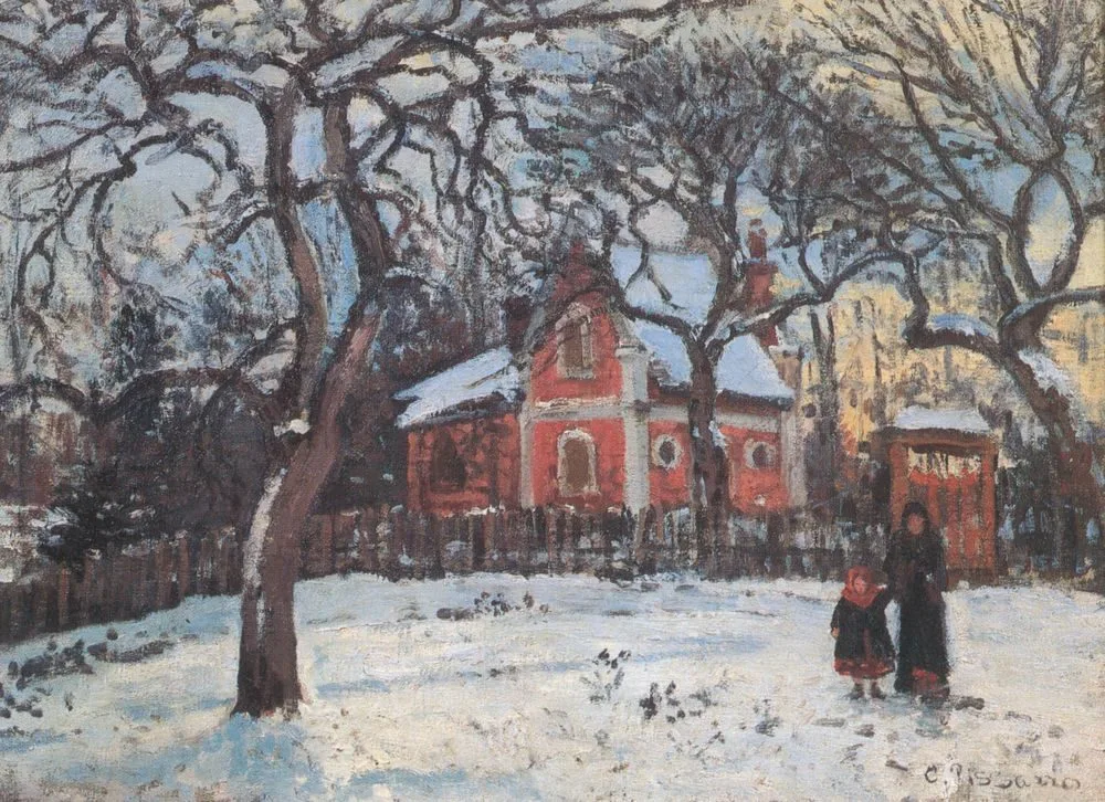 Chestnut Trees at Louveciennes, Camille Pissarro