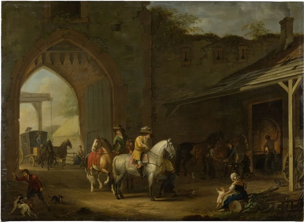 Horsemen at the Blacksmith’s
